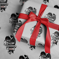 No More Minnesota Nice Loon Resistance Wrapping Paper Roll Ice Out Rebellion