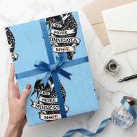 No More Minnesota Nice Loon Resistance Wrapping Paper Roll Ice Out Rebellion