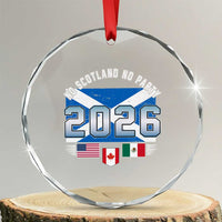 No Scotland No Party 2026 North American Football Tournament Crystal Glass Ornament Game Day Soccer Fans