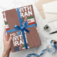 No War With Iran Wrapping Paper Roll Support Iranian People Peace