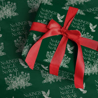No Wars No Ice No Kings Botanical Dove Wrapping Paper Roll Peace Symbol Anti War Human Rights Protest