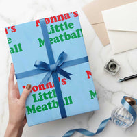 Nonna's Little Meatball Wrapping Paper Roll Funny Italian Family Baby Humor - Wonder Print Shop