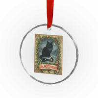 Nordic Christmas Cat Crystal Glass Ornament Jolakotturinn Yule Cat Icelandic TS11