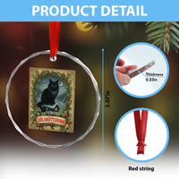 Nordic Christmas Cat Crystal Glass Ornament Jolakotturinn Yule Cat Icelandic TS11