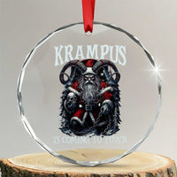 Nordic Christmas Krampus Crystal Glass Ornament Krampus Is Coming To Town Horror Holiday Xmas - Wonder Print Shop