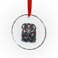 Nordic Christmas Krampus Crystal Glass Ornament Krampus Is Coming To Town Horror Holiday Xmas TS11
