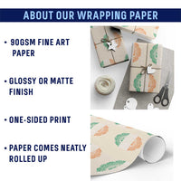 Norse Gaels Viking Yggdrasil Awe Tree Wrapping Paper Roll Irish St Patricks Day - Wonder Print Shop