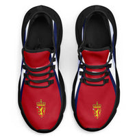 Norway Football Clunky Sneakers Flag-Inspired Curve Style