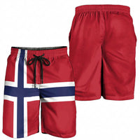 Norway Shorts for Men National Flag Colors - Wonder Print Shop