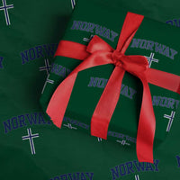 Norway Vintage Soccer Design The Nordic Cross Flag Wrapping Paper Roll