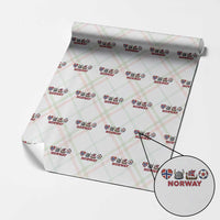 Norwegian Pride Wrapping Paper Roll Norway Soccer Football Supporter Gift