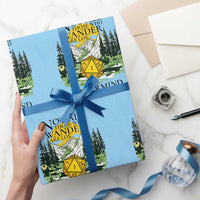 Not All Those Who Wander Are Lost RPG Gamers Wrapping Paper Roll Funny Dice Nevermind Adventurers - Wonder Print Shop