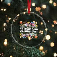 Not My President Subtle Floral Crystal Glass Ornament Not My Voice Values Beliefs TS02