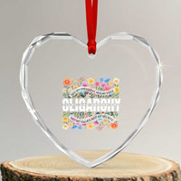 Not My President Subtle Floral Heart Crystal Glass Ornament Not My Voice Values Beliefs - Wonder Print Shop