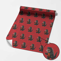 Now I Am Unstoppable Wrapping Paper Roll Funny Cute Cat Catzilla - Wonder Print Shop