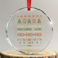Now I Have A Machine Gun Crystal Glass Ornament Christmas 90s Movie Ugly Xmas TS10