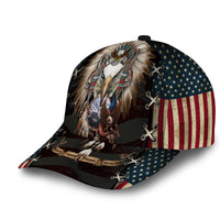 Premium Unique Cap American Flag Veteran Eagle Full Printed 3D Hat
