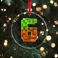Number 6 Crystal Glass Ornament Game Matching 67 Meme Costume 6th Birthday 6 Years TS10