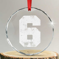 Number 6 Crystal Glass Ornament Matching 67 Meme 6th Birthday 6 Years TS10