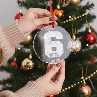 Number 6 Crystal Glass Ornament Matching 67 Meme 6th Birthday 6 Years TS10