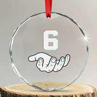 Number 6 Crystal Glass Ornament Matching 67 Meme Costume 6th Birthday 6 Years TS10