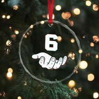 Number 6 Crystal Glass Ornament Matching 67 Meme Costume 6th Birthday 6 Years TS10