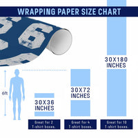 Number 6 Wrapping Paper Roll Matching 67 Meme 6th Birthday 6 Years - Wonder Print Shop