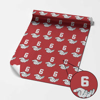 Number 6 Wrapping Paper Roll Matching 67 Meme Costume 6th Birthday 6 Years - Wonder Print Shop