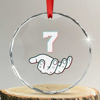 Number 7 Crystal Glass Ornament Matching 67 Meme Costume 7th Birthday 7 Years TS10