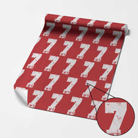 Number 7 Wrapping Paper Roll Matching 67 Meme 7th Birthday 7 Years - Wonder Print Shop