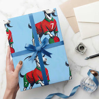 Number Seven Soccer GOAT Siuuuu Celebration Wrapping Paper Roll