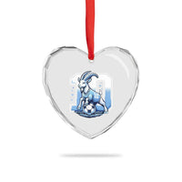 Number Ten The Goat Of Football Fans Heart Crystal Glass Ornament Soccer Lover Gift