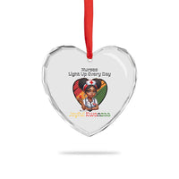 Nurses Light Up Everyday Heart Crystal Glass Ornament Joyful Kwanzaa Celebration Gift - Wonder Print Shop