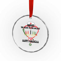 Nurses The Heart Of The Holiday Crystal Glass Ornament Kwanzaa Celebration Gift TS12