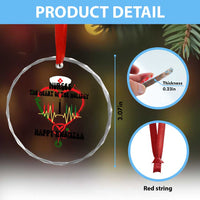 Nurses The Heart Of The Holiday Crystal Glass Ornament Kwanzaa Celebration Gift TS12