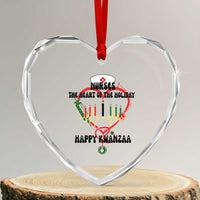 Nurses The Heart Of The Holiday Heart Crystal Glass Ornament Kwanzaa Celebration Gift - Wonder Print Shop