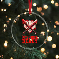 October Ready Crystal Glass Ornament Philadelphia Playoff Baseball Drip Graffiti TS10