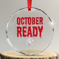 October Ready Crystal Glass Ornament Philadelphia Playoff Baseball Gift Halloween Costume TS10