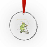 Off To Start Chapter 40 Crystal Glass Ornament Funny Frog Scooter 40th Birthday Gift