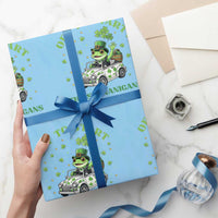 Off To Start The Shenanigans Wrapping Paper Roll St Patricks Day Frog
