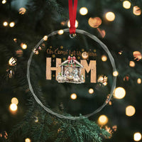 Oh Come Let Us Adore Him Crystal Glass Ornament Christian Christmas Nativity Scene TS11