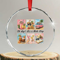 Oh Sip It Is A Girls Trip Crystal Glass Ornament Beach Trip Best Friends Gift
