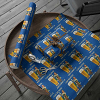 Oktoberfest Beer Wrapping Paper Roll Funny I Like Big Mugs Pin Up Girl Dirndl - Wonder Print Shop
