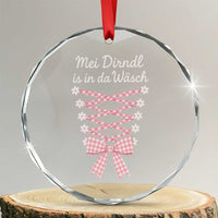 Oktoberfest Dirndl Costume Crystal Glass Ornament Funny German Bavarian Octoberfest Festival TS10