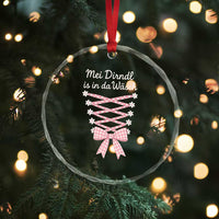 Oktoberfest Dirndl Costume Crystal Glass Ornament Funny German Bavarian Octoberfest Festival TS10