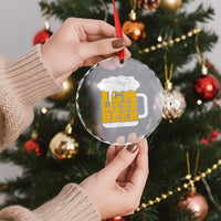Oktoberfest Drinking Crystal Glass Ornament Ich Liebe Bier Octoberfest German TS10
