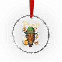 Oktoberfest Horse Crystal Glass Ornament German Octoberfest Beer Prost Drinking TS10