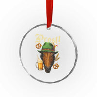 Oktoberfest Horse Crystal Glass Ornament German Octoberfest Beer Prost Drinking TS10