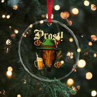 Oktoberfest Horse Crystal Glass Ornament German Octoberfest Beer Prost Drinking TS10