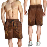 Oktoberfest Lederhosen Costume Shorts for Men Food And Drink Pattern - Wonder Print Shop